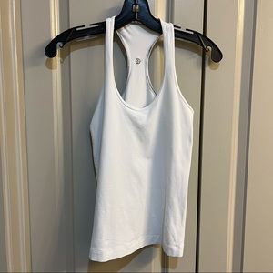 White Lululemon Racerback tank